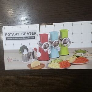 Multicolor Rotary Grater Cheese and Vegetable Slicer